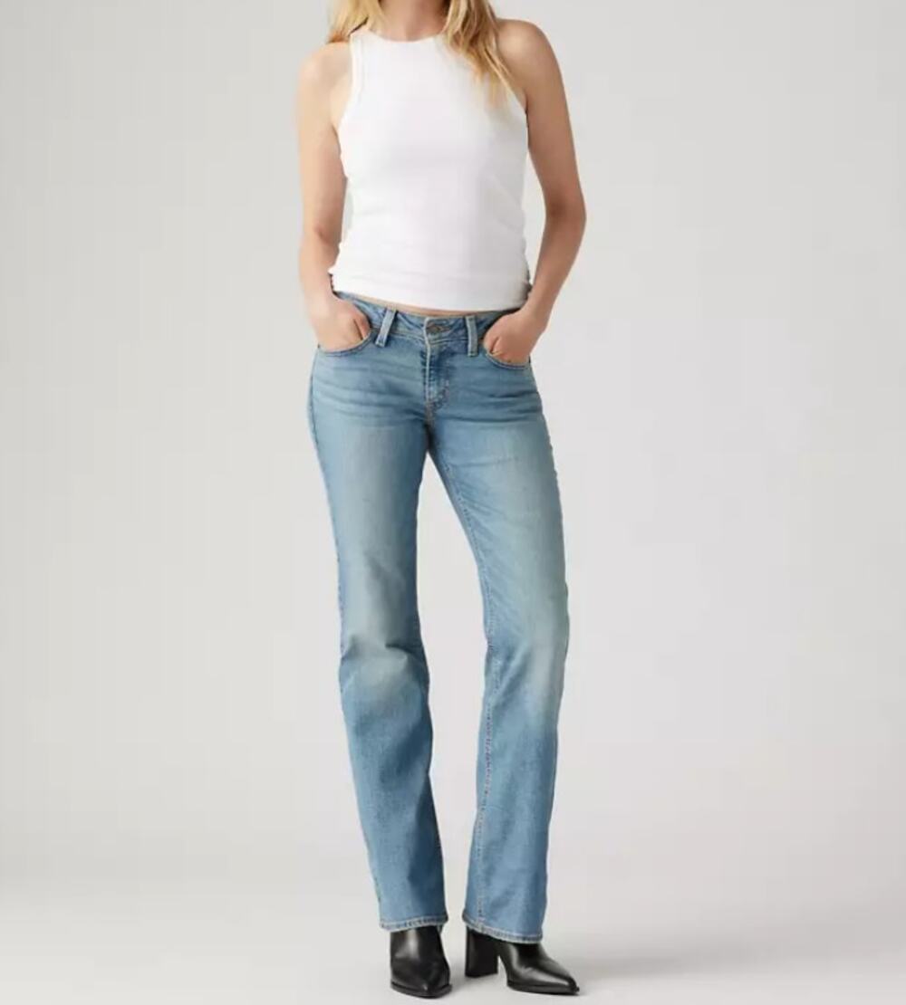 LEVI'S Women's Superlow Bootcut Jeans 25x32 Size 0 Medium Wash NWT A4679-0001